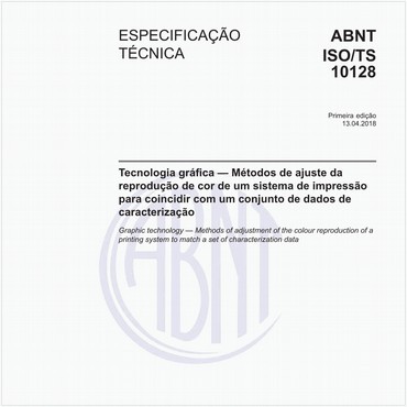 ABNT ISO/TS10128 de 04/2018