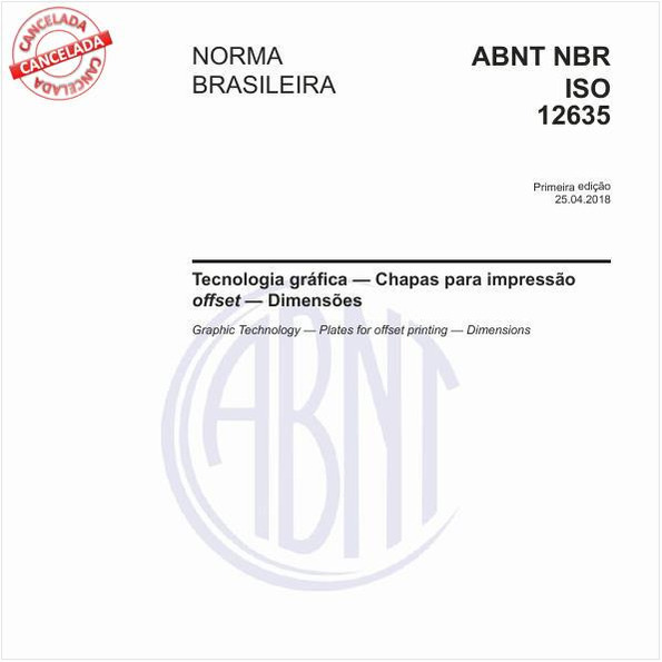 Tecnologia gráfica - Chapas para impressão offset - Dimensões