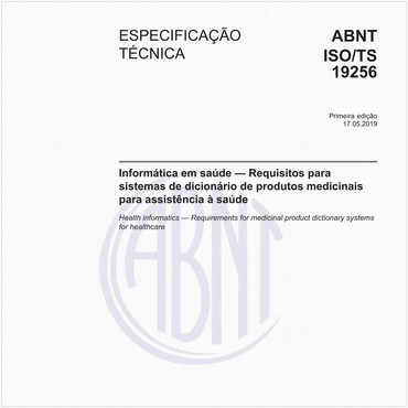 ABNT ISO/TS19256 de 05/2019