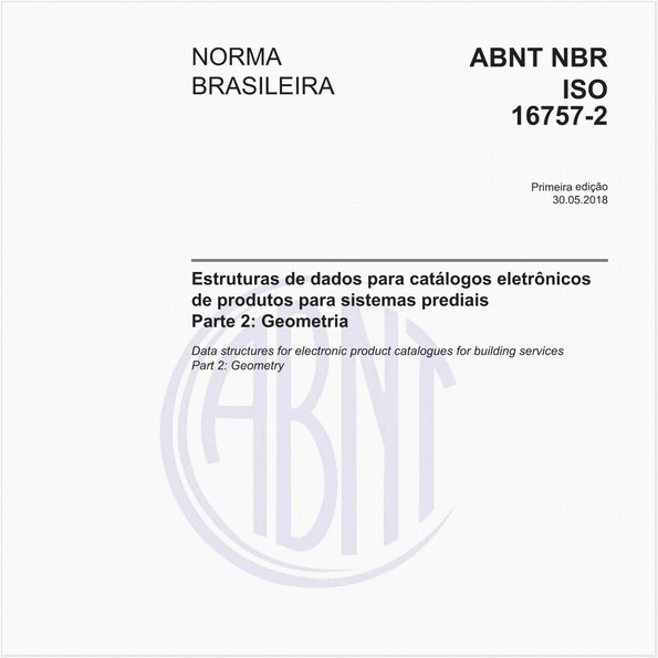 Estruturas de dados para catálogos eletrônicos de produtos para sistemas prediais - Parte 2: Geometria