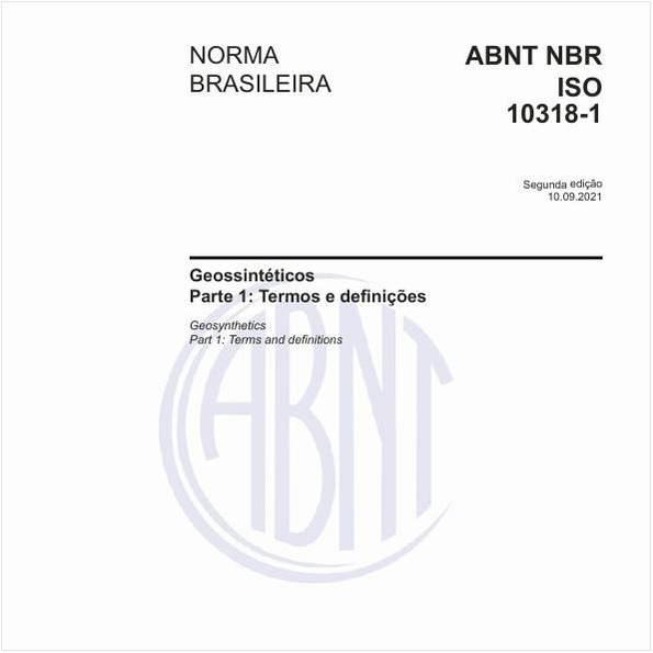Geossintéticos - Parte 1: Termos e definições