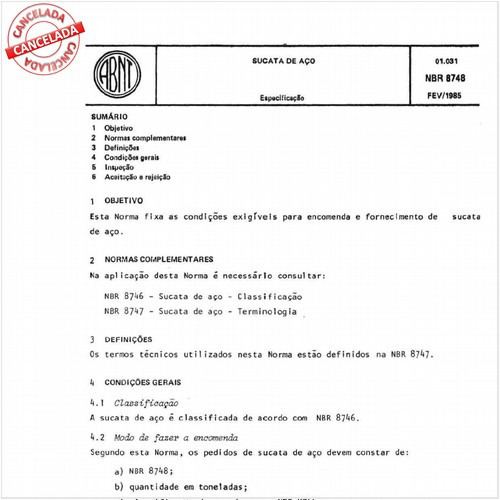 Sucata de aço