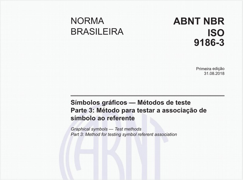 Símbolos gráficos - Métodos de teste - Parte 3: Método para testar a associação de símbolo ao referente