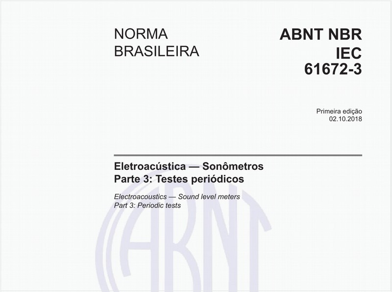 Eletroacústica - Sonômetros - Parte 3: Testes periódicos