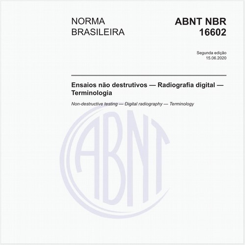Ensaios não destrutivos - Radiografia digital - Terminologia