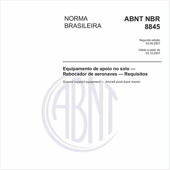 Equipamento de apoio no solo - Rebocador de aeronaves - Requisitos