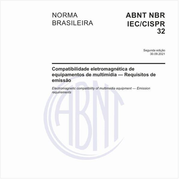 Compatibilidade eletromagnética de equipamentos de multimídia - Requisitos de emissão