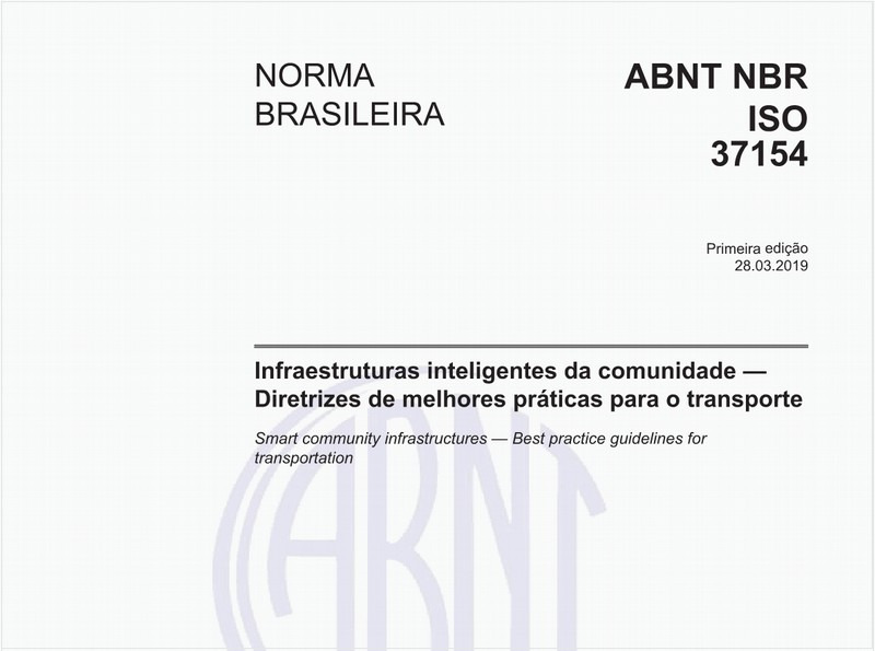 Infraestruturas inteligentes da comunidade — Diretrizes de melhores práticas para o transporte