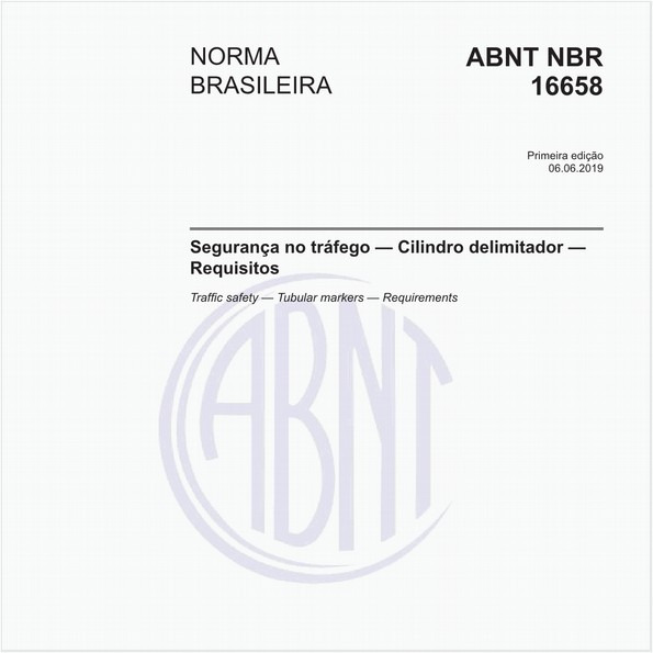 Segurança no tráfego — Cilindro delimitador — Requisitos