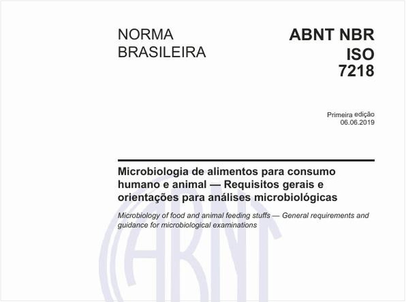 Microbiologia de alimentos para consumo humano e animal — Requisitos gerais e orientações para análises microbiológicas