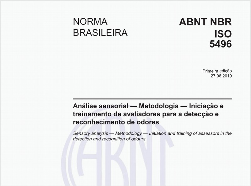 Análise sensorial - Metodologia - Iniciação e treinamento de avaliadores para a detecção e reconhecimento de odores