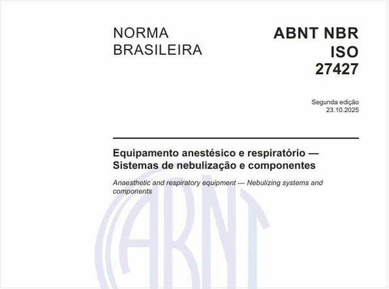Equipamento anestésico e respiratório — Sistemas de nebulização e componentes