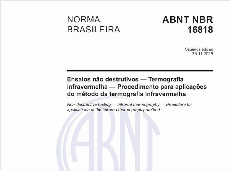 Ensaios não destrutivos - Termografia infravermelha - Procedimento para aplicações do método da termografia infravermelha