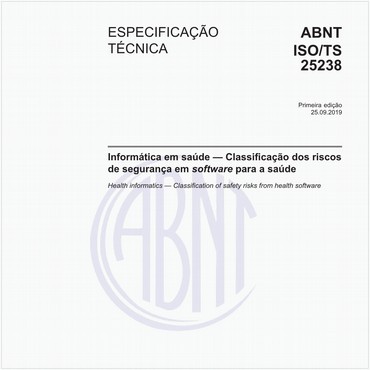 ABNT ISO/TS25238 de 09/2019