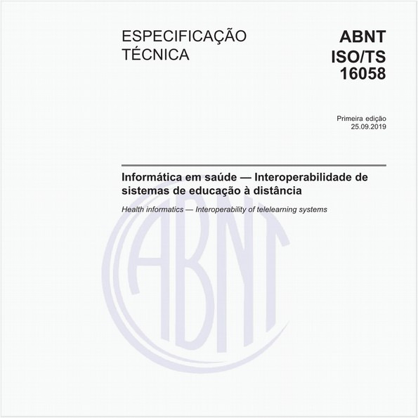 Informática em saúde - Interoperabilidade de sistemas de educação à distância
