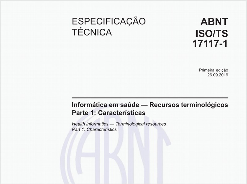 Informática em saúde - Recursos terminológicos - Parte 1: Características