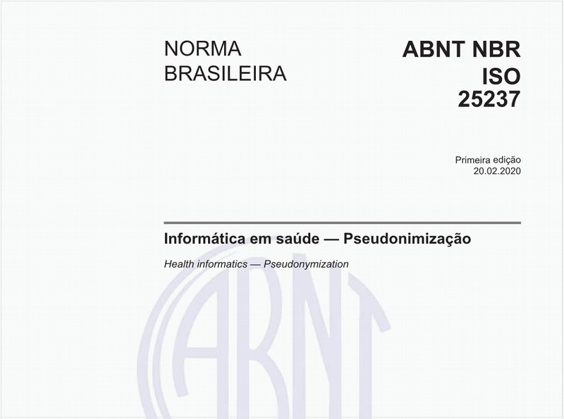 Informática em saúde — Pseudonimização