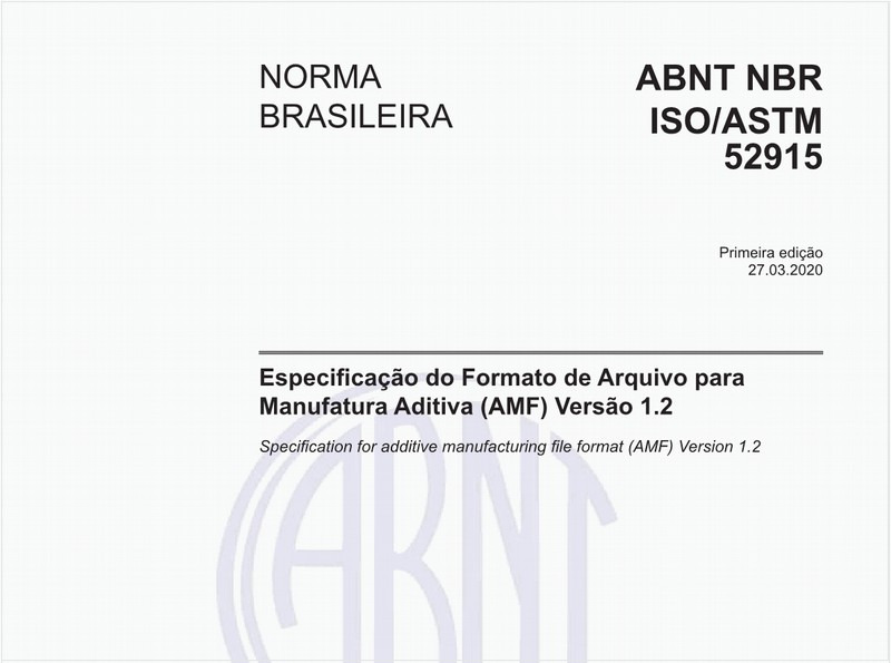 Especificação do Formato de Arquivo para Manufatura Aditiva (AMF) Versão 1.2