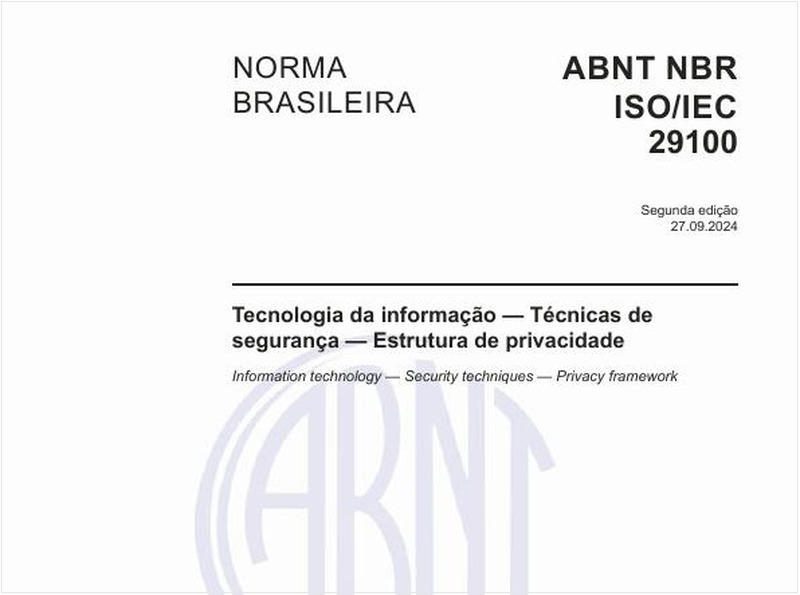 Tecnologia da informação — Técnicas de segurança — Estrutura de privacidade