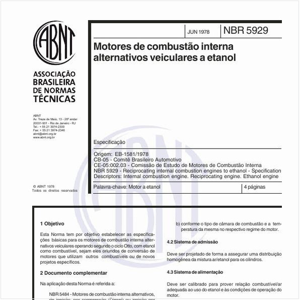 Motores de combustão interna alternativos veiculares a etanol