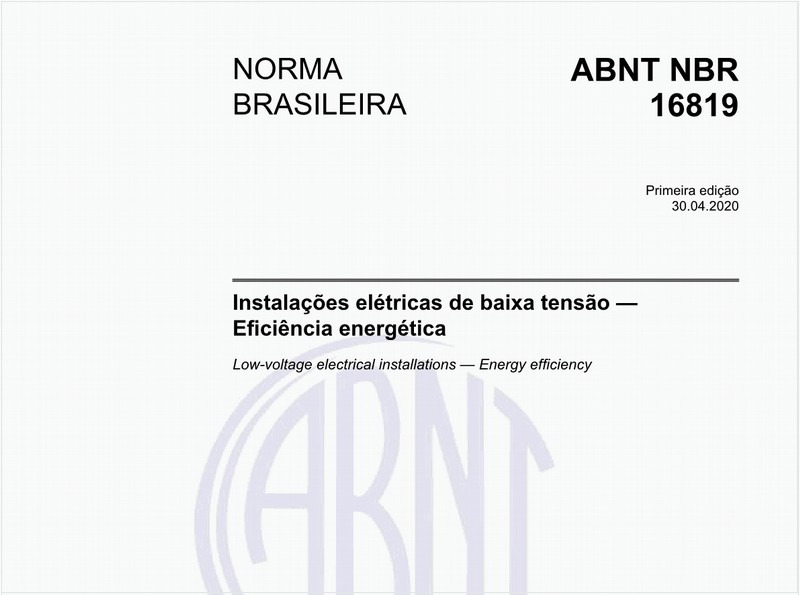 Instalações elétricas de baixa tensão — Eficiência energética