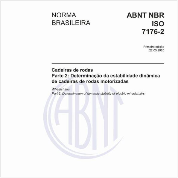 Cadeiras de rodas - Parte 2: Determinação da estabilidade dinâmica de cadeiras de rodas motorizadas