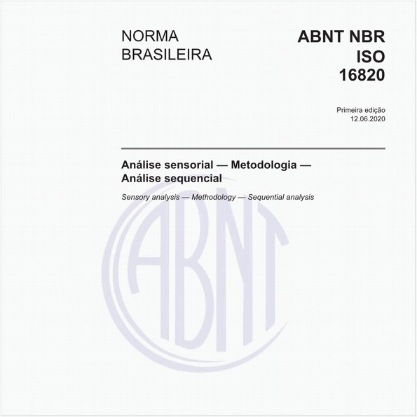 Análise sensorial — Metodologia — Análise sequencial