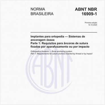 NBR16909-1 de 10/2020