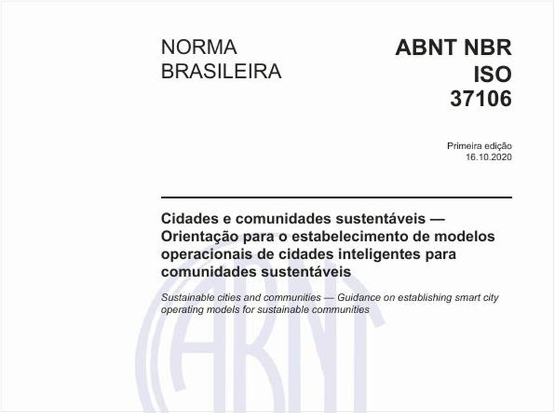 Cidades e comunidades sustentáveis — Orientação para o estabelecimento de modelos operacionais de cidades inteligentes para comunidades sustentáveis