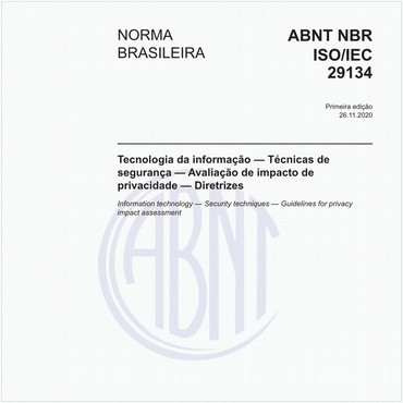NBRISO/IEC29134 de 11/2020