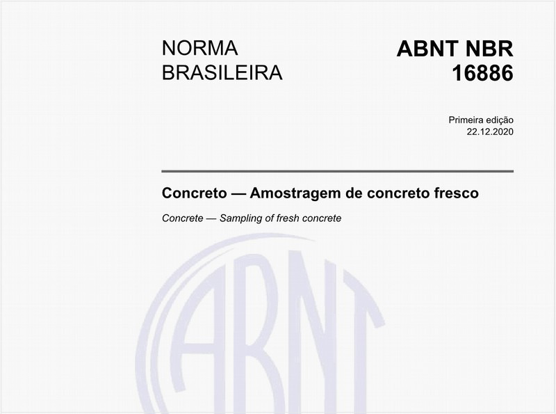 Concreto — Amostragem de concreto fresco