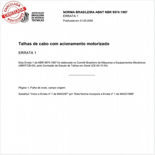 Talhas de cabo com acionamento motorizado