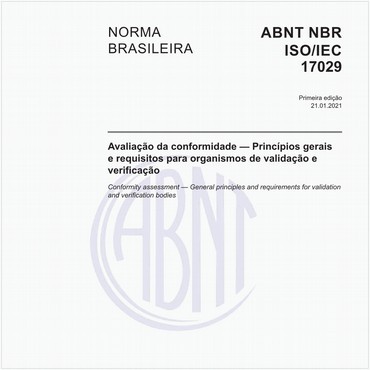 NBRISO/IEC17029 de 01/2021