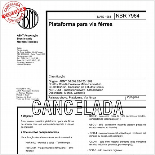 Plataforma para via férrea