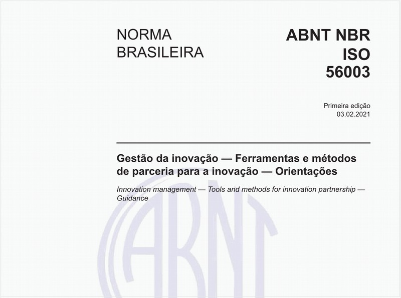 Gestão da inovação - Ferramentas e métodos de parceria para a inovação - Orientações