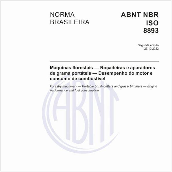 Máquinas florestais - Roçadeiras e aparadores de grama portáteis - Desempenho do motor e consumo de combustível