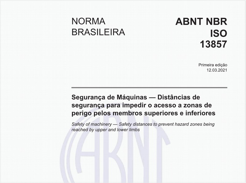 Segurança de Máquinas - Distâncias de segurança para impedir o acesso a zonas de perigo pelos membros superiores e inferiores