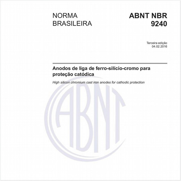 Anodos de liga de ferro-silício-cromo para proteção catódica