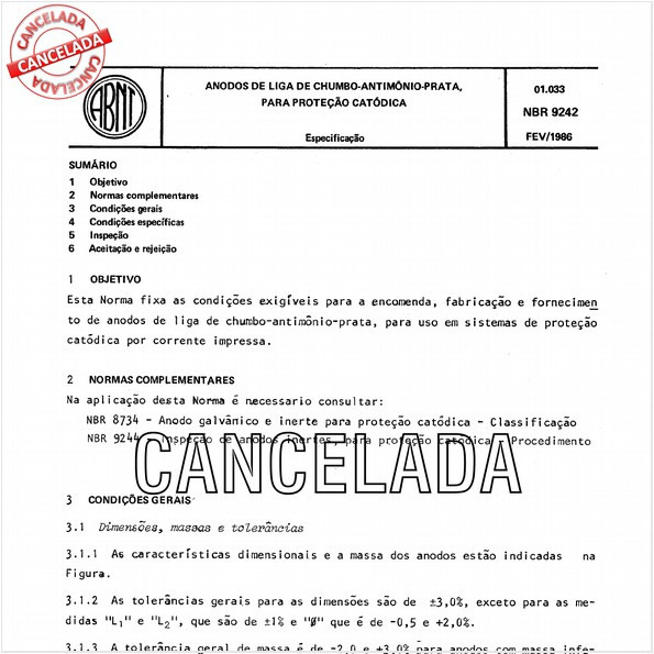 Anodos de liga de chumbo-antimônio-prata para proteção catódica