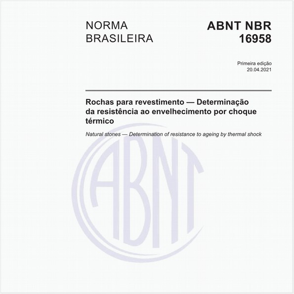 Rochas para revestimento - Determinação da resistência ao envelhecimento por choque térmico