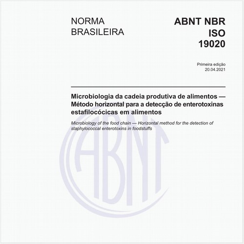 Microbiologia da cadeia produtiva de alimentos - Método horizontal para a detecção de enterotoxinas estafilocócicas em alimentos