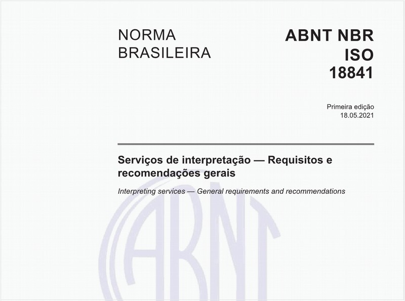Serviços de interpretação - Requisitos e recomendações gerais