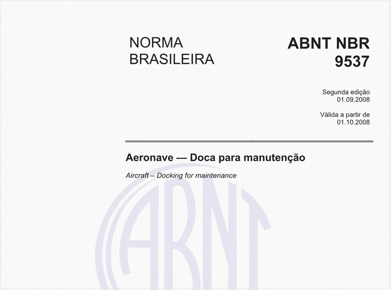 Aeronave - Doca para manutenção
