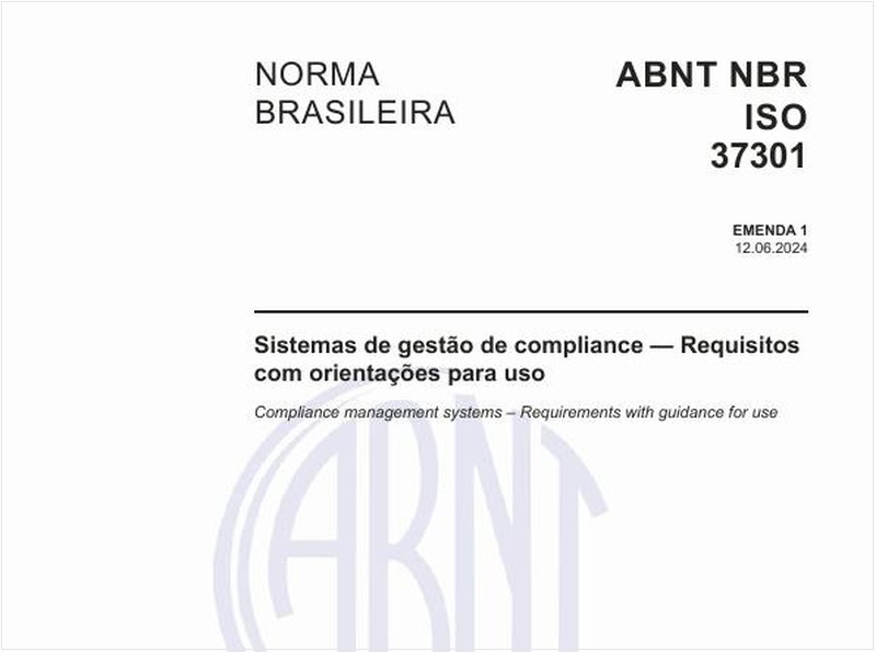 Sistemas de gestão de compliance — Requisitos com orientações para uso
