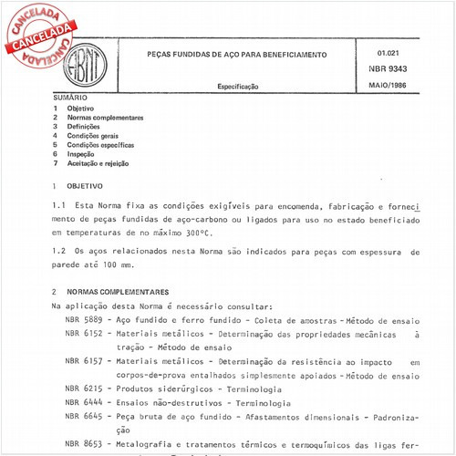 Peças fundidas de aço para beneficiamento