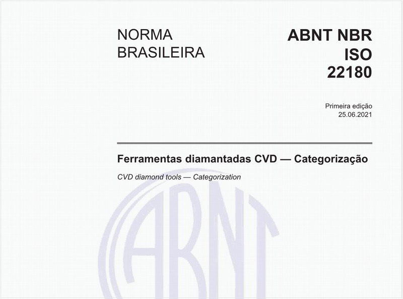 Ferramentas diamantadas CVD - Categorização