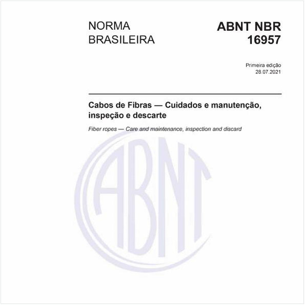 Cabos de Fibras — Cuidados e manutenção, inspeção e descarte