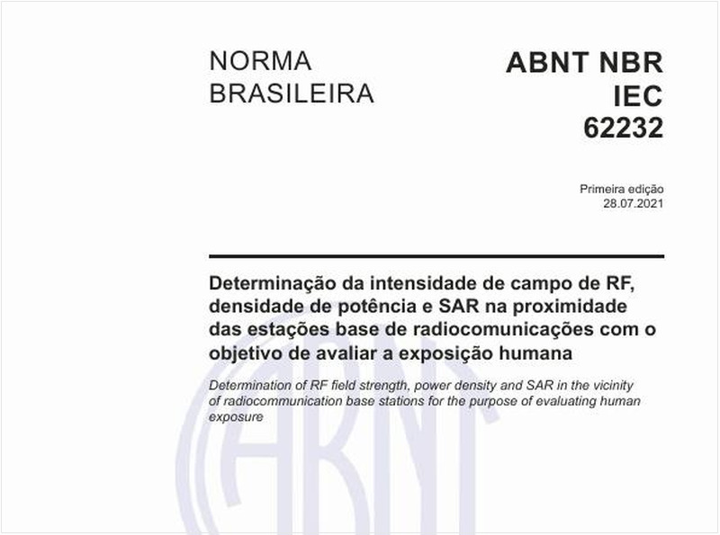 Determinação da intensidade de campo de RF, densidade de potência e SAR na proximidade das estações base de radiocomunicações com o objetivo de avaliar a exposição humana