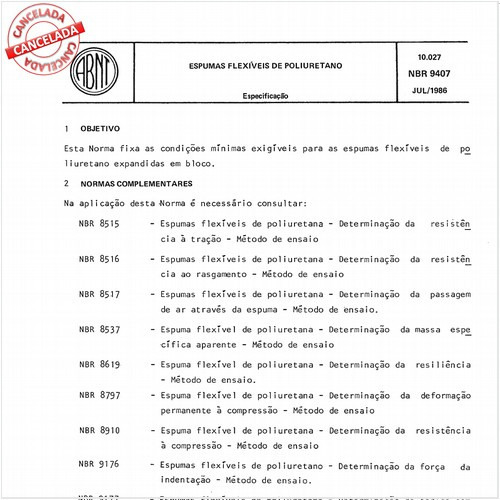 Espumas flexíveis de poliuretano