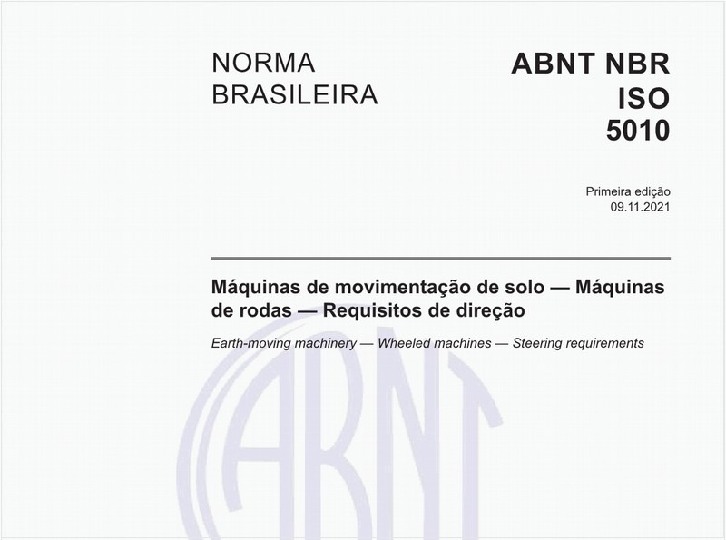 Máquinas de movimentação de solo — Máquinas de rodas — Requisitos de direção